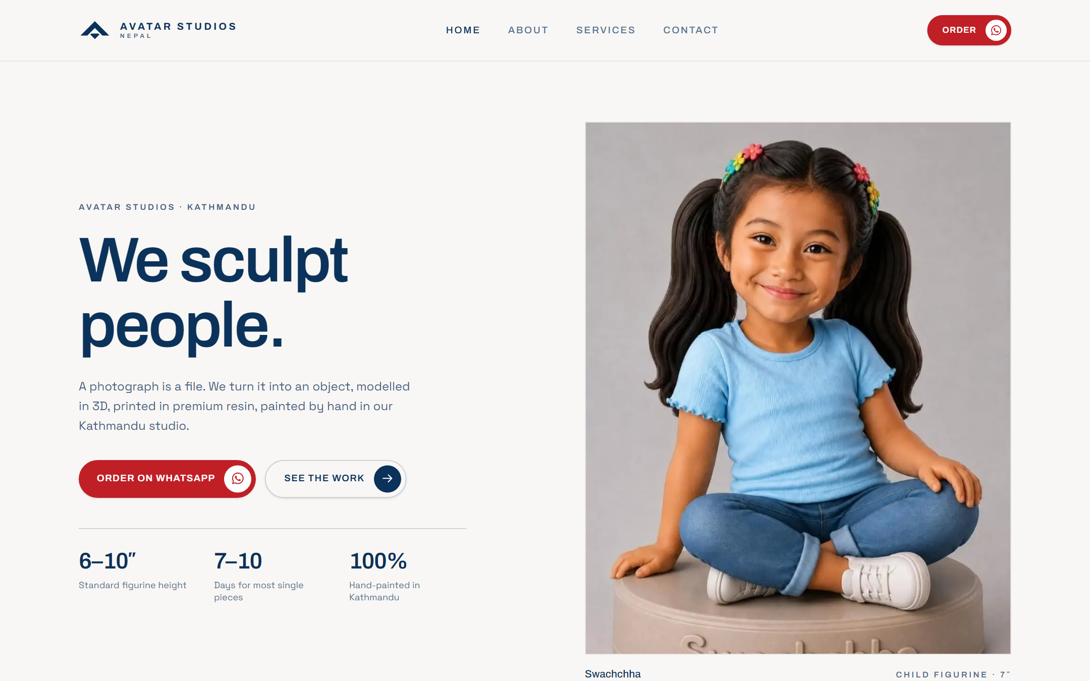 Avatar Studios Nepal home page