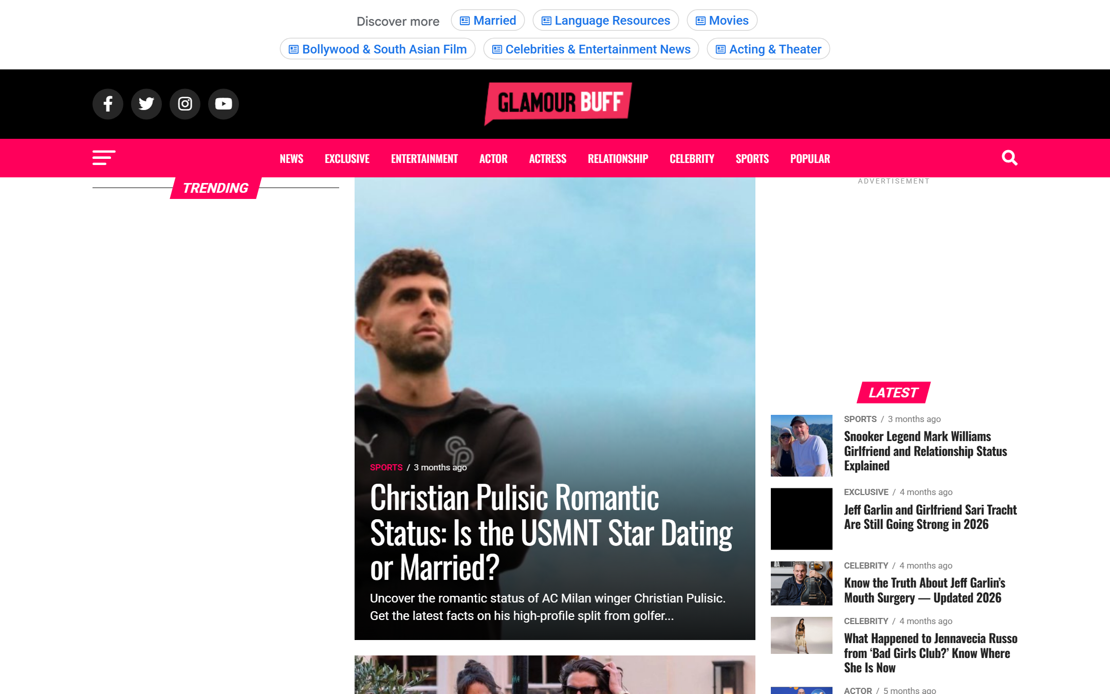 Glamourbuff home page